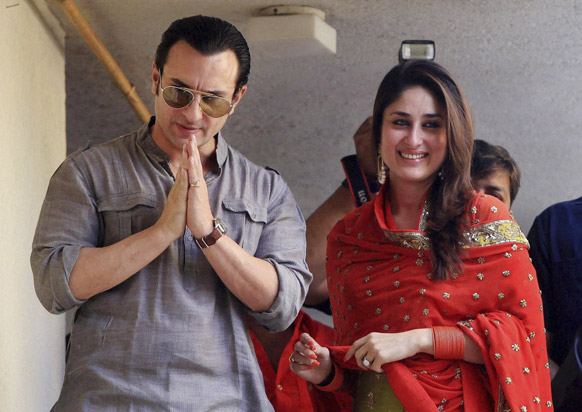 Saif and Kareena Married , Finally !
