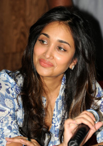 Indian Bollywood actress Jiah Khan addre